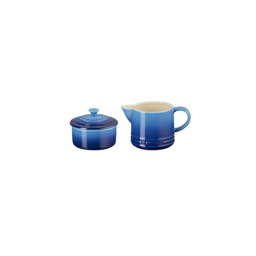 Le Creuset Azure Stoneware Signature Milk and Sugar Set
