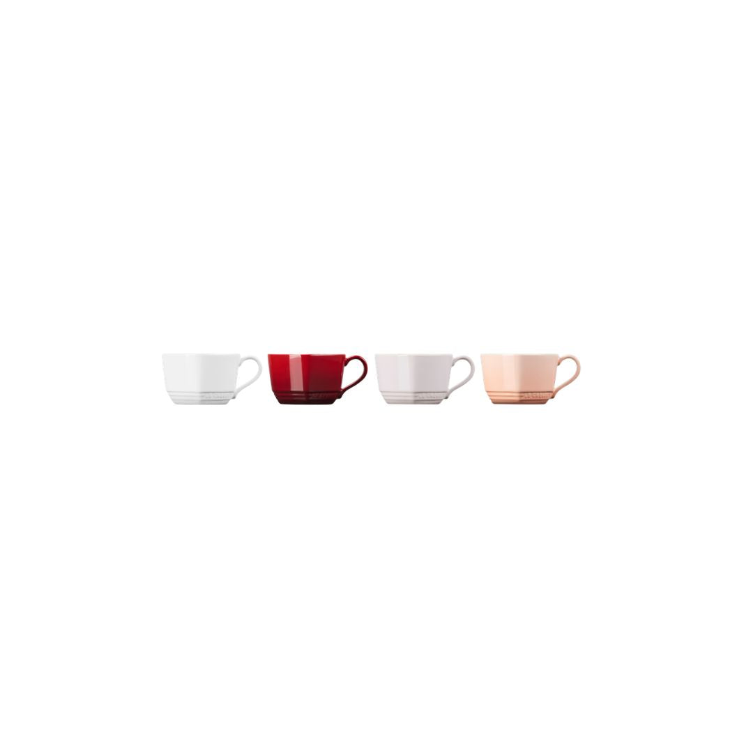Le Creuset Stoneware Set of 4 Mini Heart Mugs