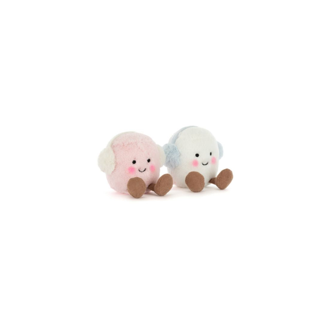 Jellycat Amuseables Toastie Pink and White Marshmallows