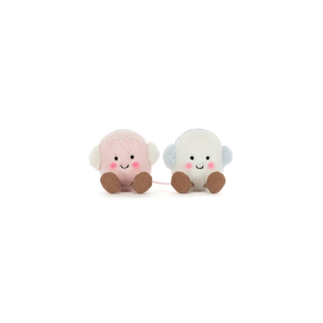 Jellycat Amuseables Toastie Pink and White Marshmallows