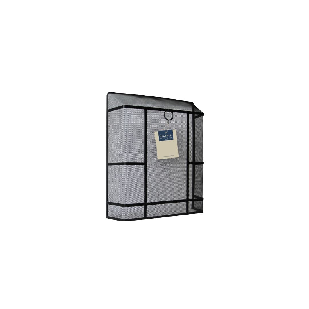 Premium Rectangular Fire Guard Black 71 x 61cm