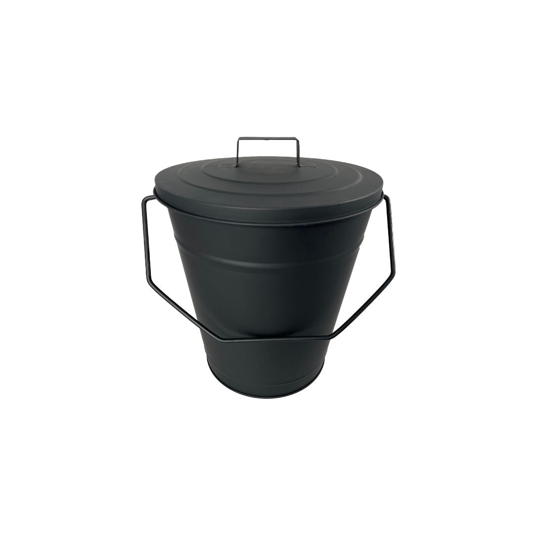 Black Ash & Coal Bucket with Lid