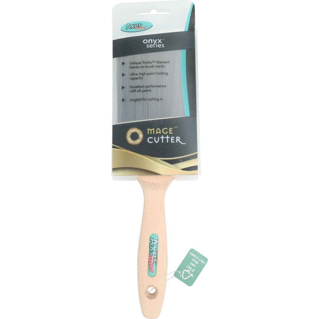AXUS MAGE CUTTER BRUSH 3" (76MM) ONYX SERIES