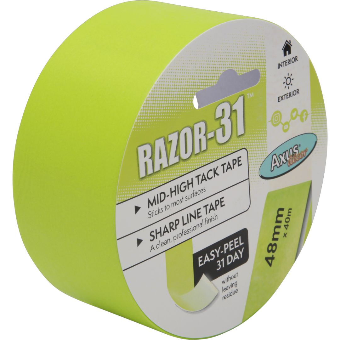 AXUS ULTRA LOW TACK TAPE 48MM X 40M RAZOR X