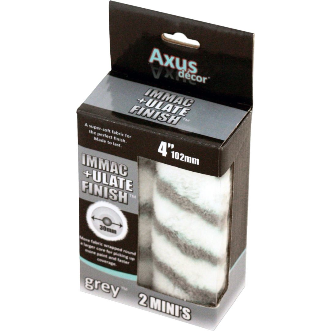 AXUS S-FINISH JUMBO SLEEVES 4" PK2 GREY SERIES