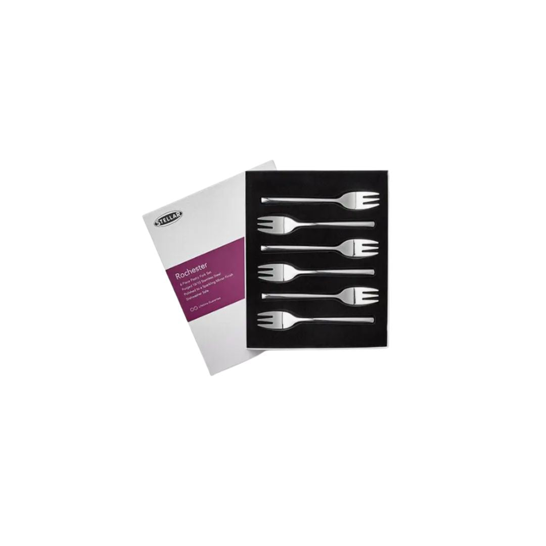 STELLAR ROCHESTER PASTRY FORKS | SET 6