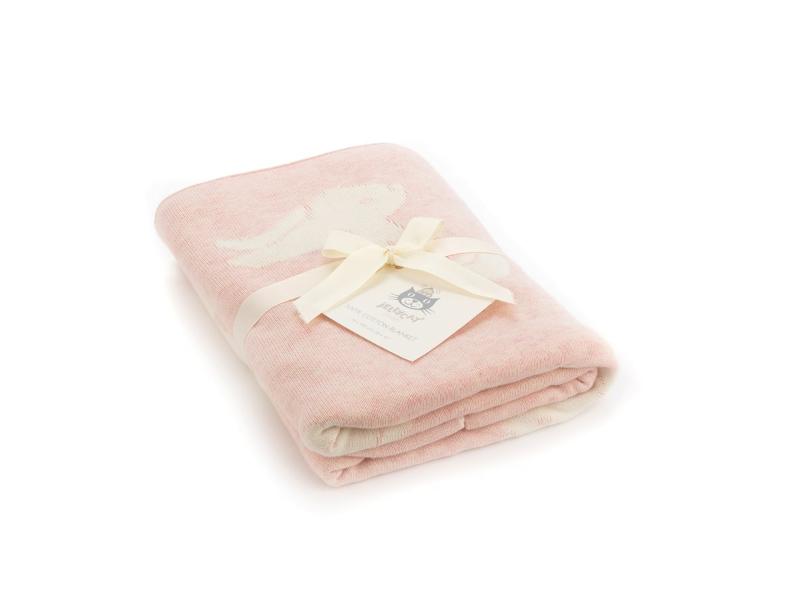 JELLYCAT BASHFUL PINK BUNNY BLANKET