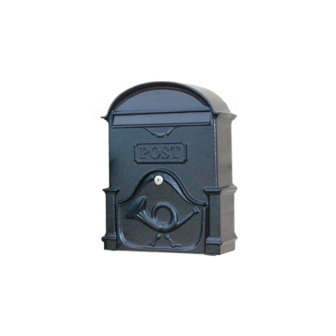The Brosna Cast Aluminum Post Box | Gloss Black
