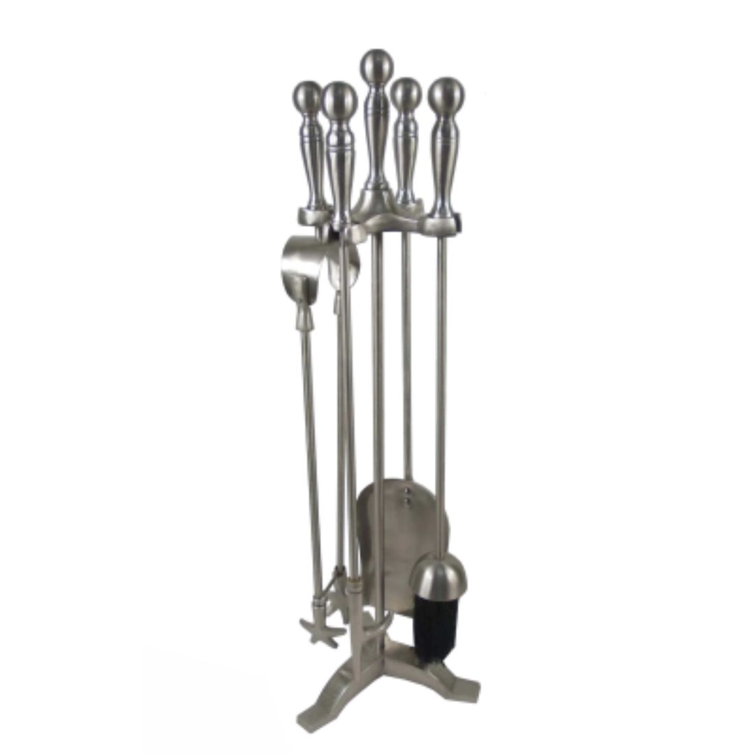 CASTLE LIVING BALL 5 PIECE COMPANION SET PEWTER