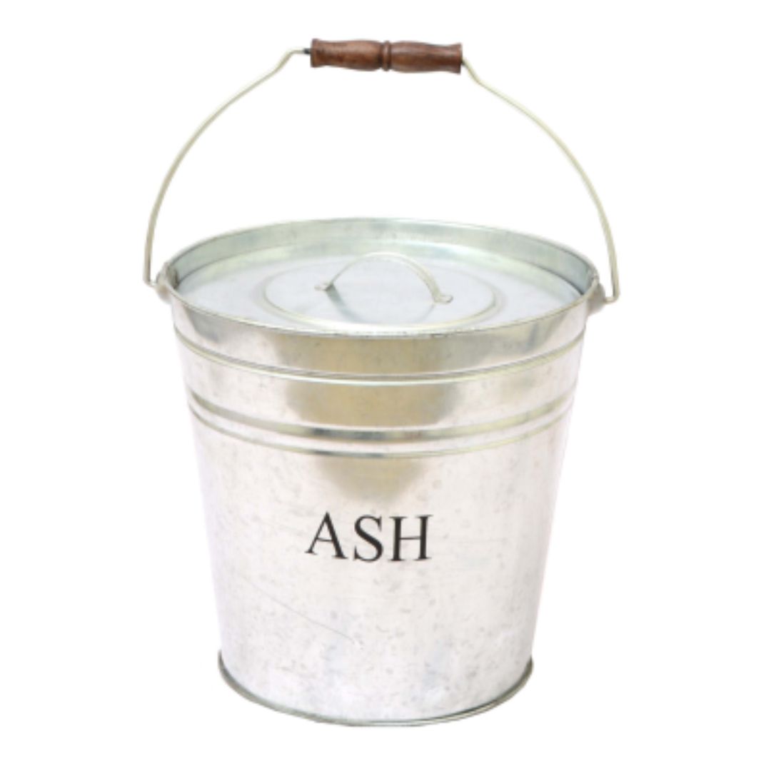 CASTLE LIVING GALVANISED ASH BUCKET & LID