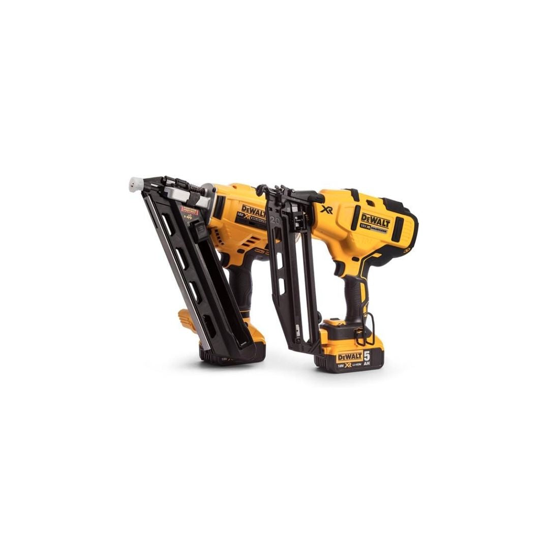 Dewalt 18V XR Brushless Nailer Twin Kit 2 X 5AH