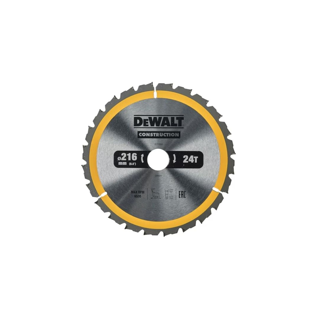 Dewalt CONSTRUCTION 216m x 30mm 24T Circular Saw Blade