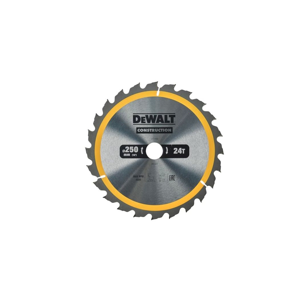 Dewalt CONSTRUCTION 250mm x 30mm 24T Circular Saw Blade