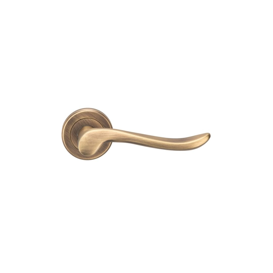Carlisle Brass Serozzetta Verdun Lever on Rose Door Handle | Florentine Bronze