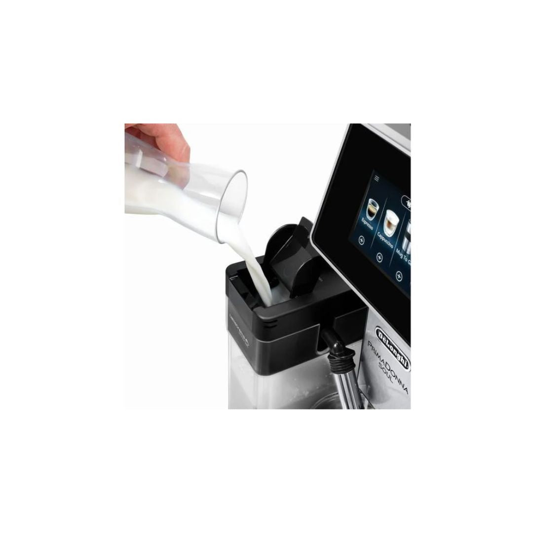 De'Longhi PrimaDonna Soul 21‑Beverage Bean‑to‑Cup Coffee Machine | ECAM610.75 (Metal Black)