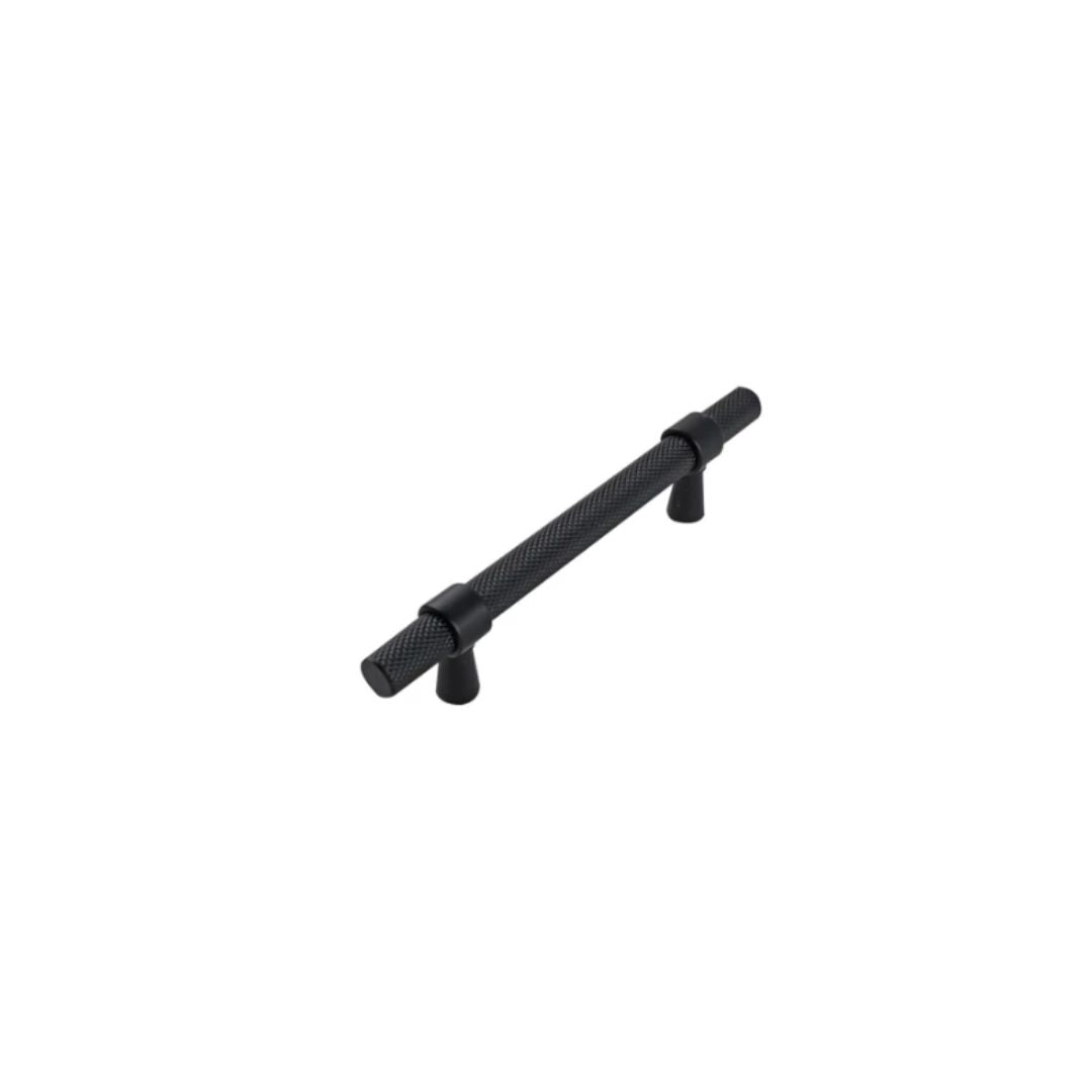 Headbourne Knurled T Bar Pull Handles Black