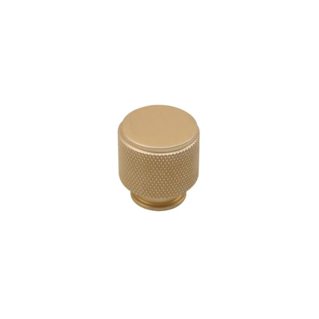 Headbourne Knurled Cabinet Knobs | Brushed Brass