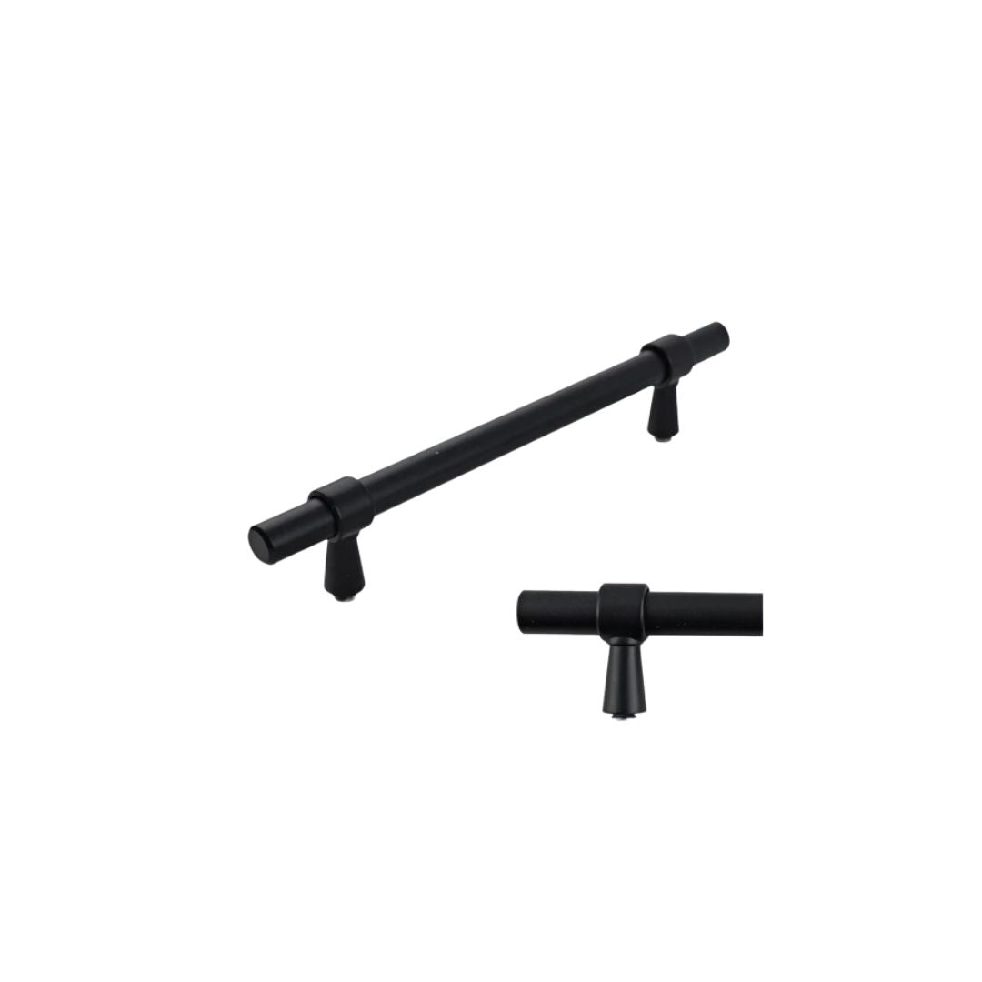 Headbourne Smooth T Bar Pull Handles Black