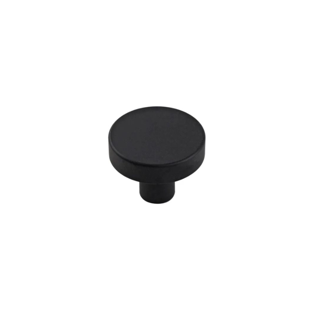 Headbourne Smooth Round Cabinet Knobs 32mm | Black