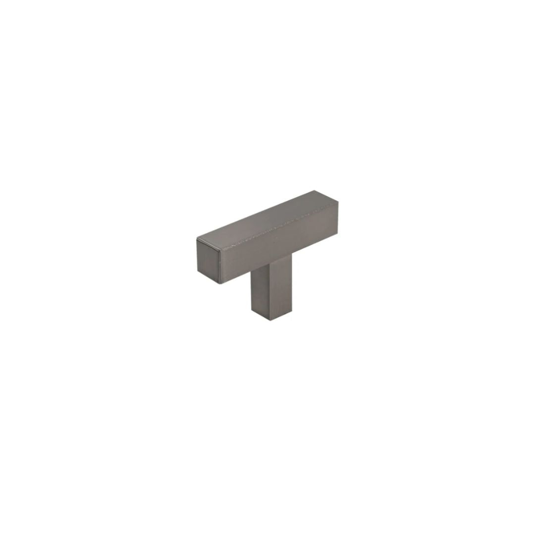 Headbourne Square T-Bar Cabinet Handles | Satin Nickel