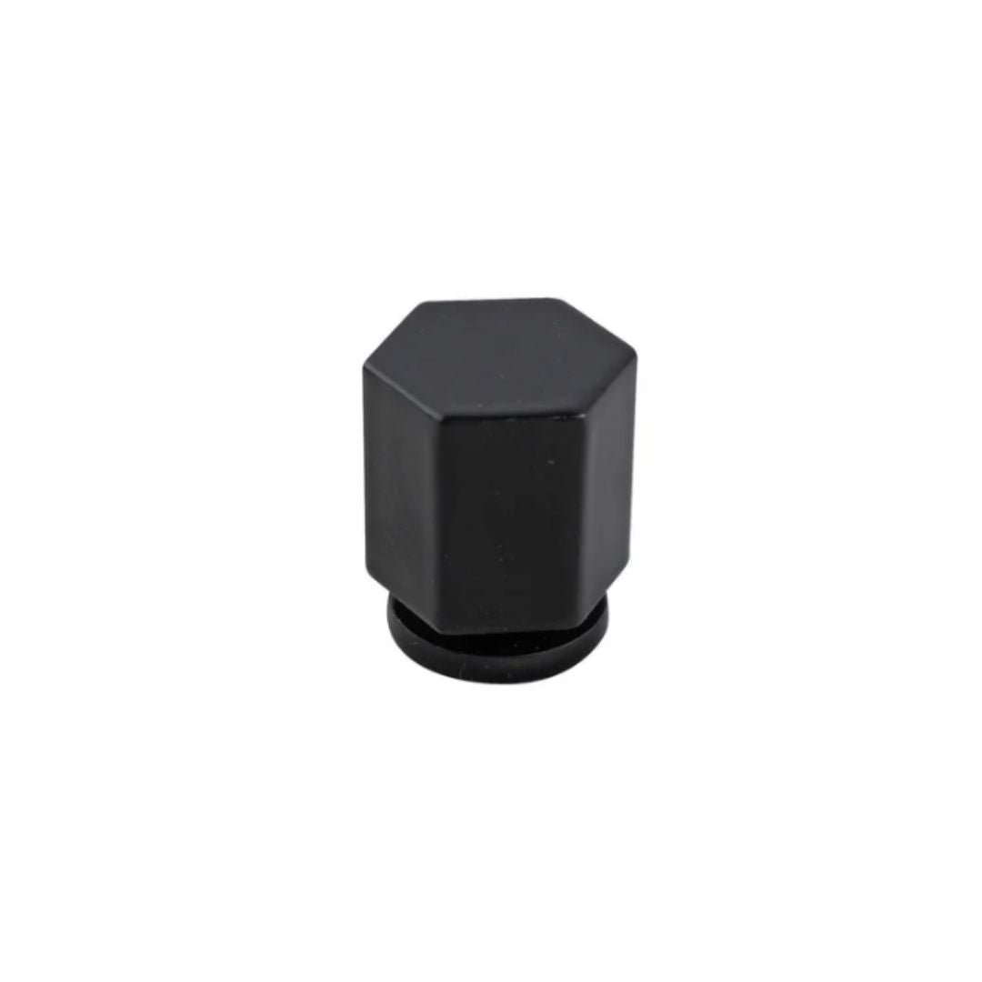 Headbourne Hexagonal Cabinet Knobs 32mm | Matte Black