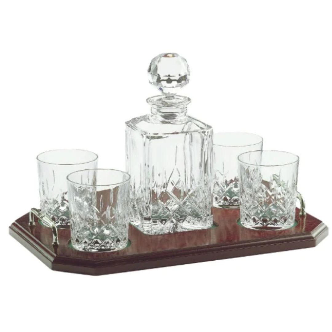 GALWAY CYRSTAL LONGFORD DECANTER SET