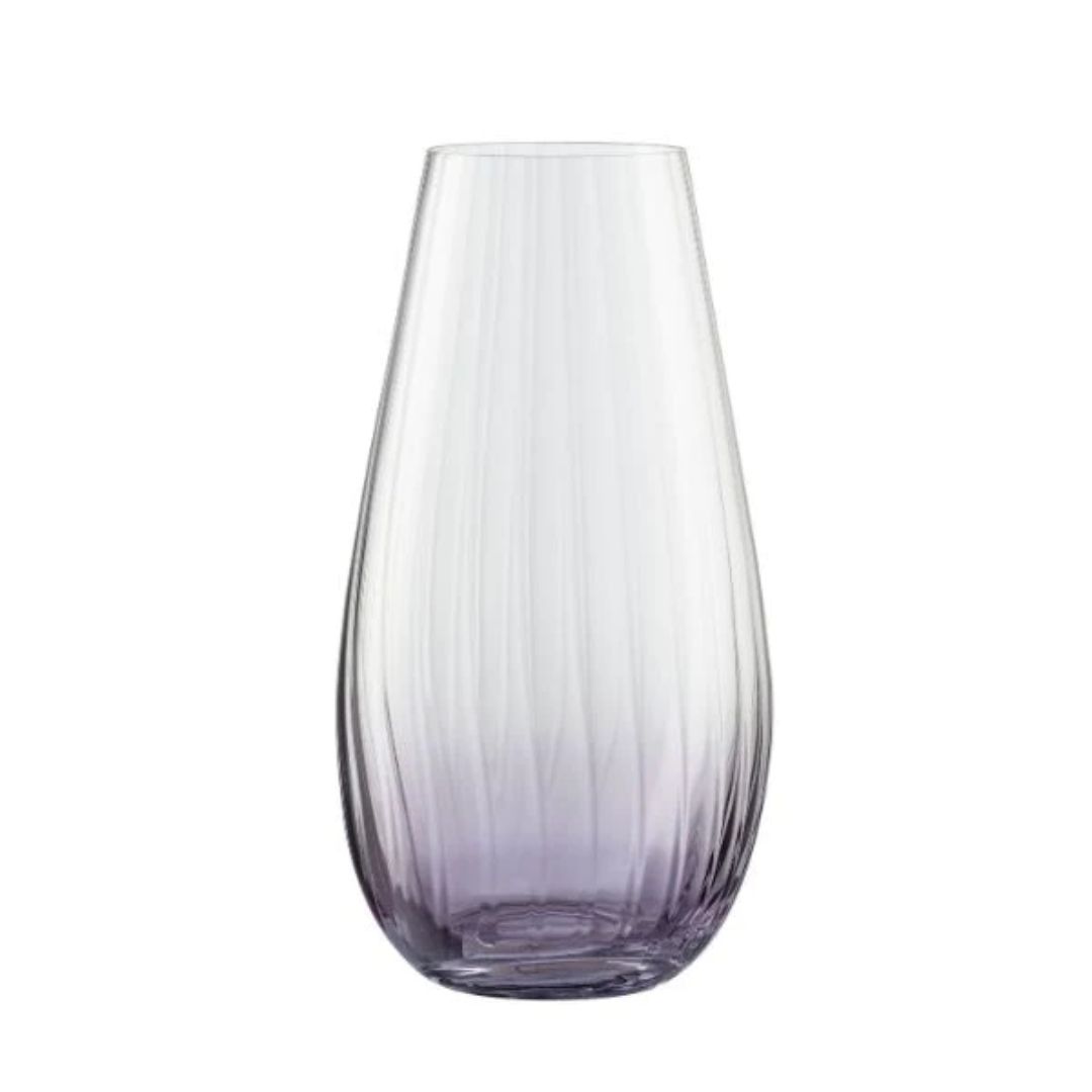 GALWAY CRYSTAL ERNE VASE AMETHYST