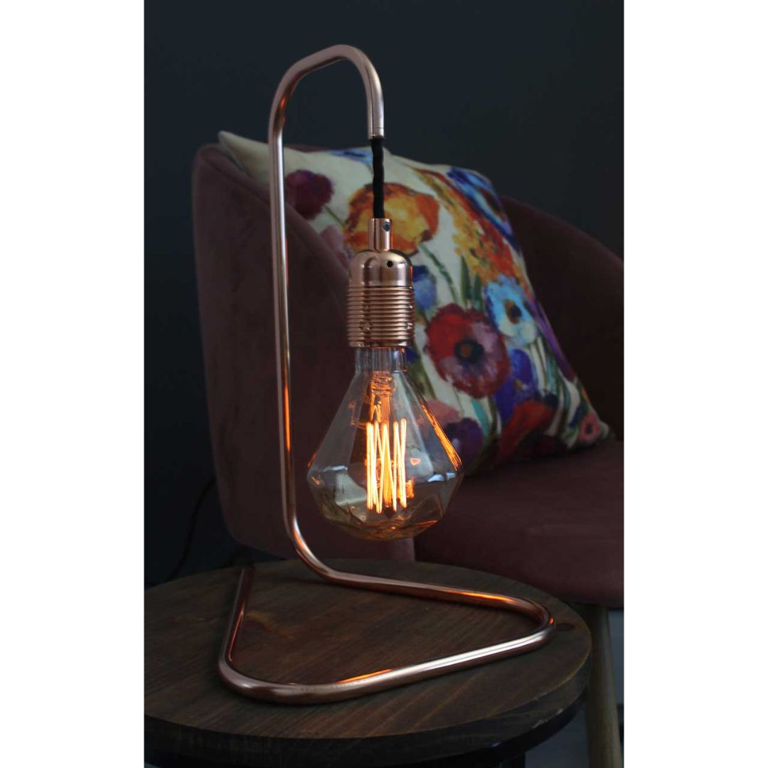 KOPPER KREATION SMALL TRIANGULAR BASED TABLE LAMP