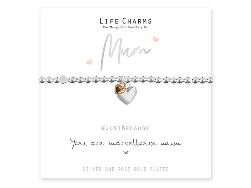 LIFE CHARMS BRACELET MARVELLOUS MUM