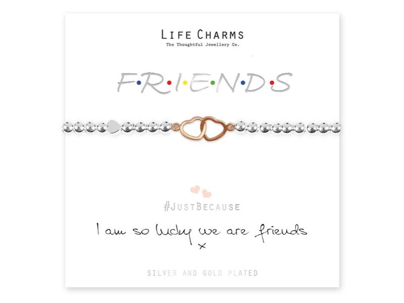 LIFE CHARMS BRACELET IM LUCKY WE ARE FRIENDS