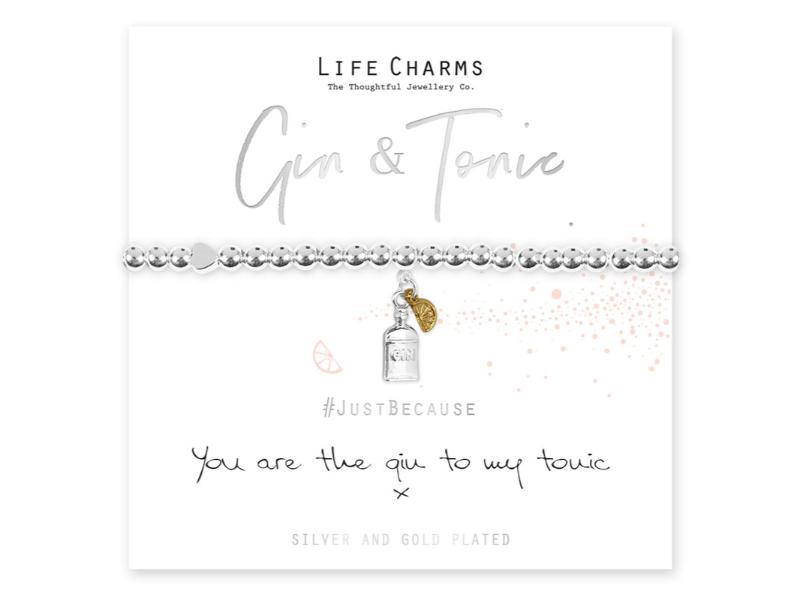 LIFE CHARMS BRACELET GIN TO MY TONIC