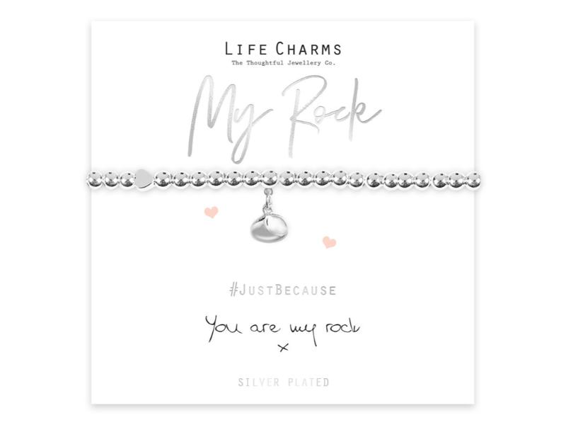 LIFE CHARMS BRACELET YOU ARE MY ROCK