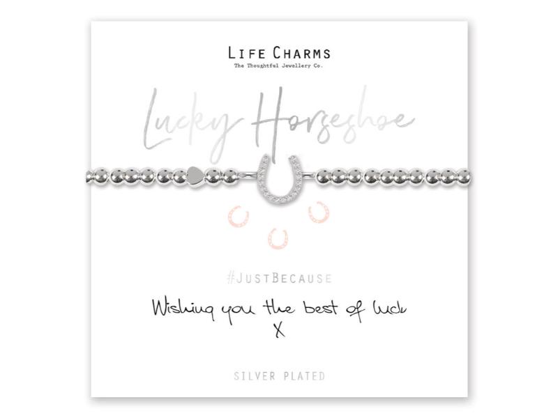 LIFE CHARMS BRACELET LUCKY HORSESHOE