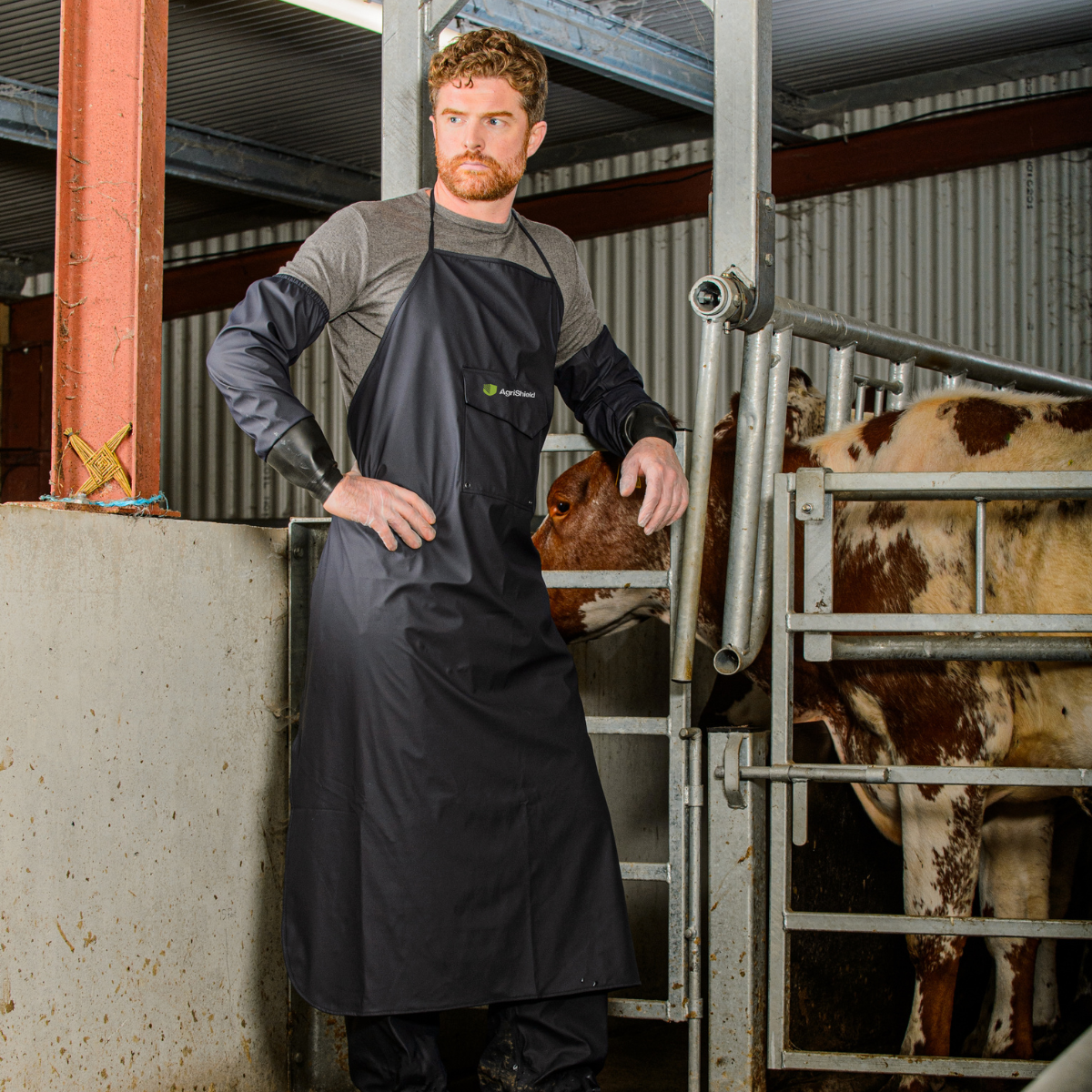 AGRISHIELD DAIRY APRON | GREEN