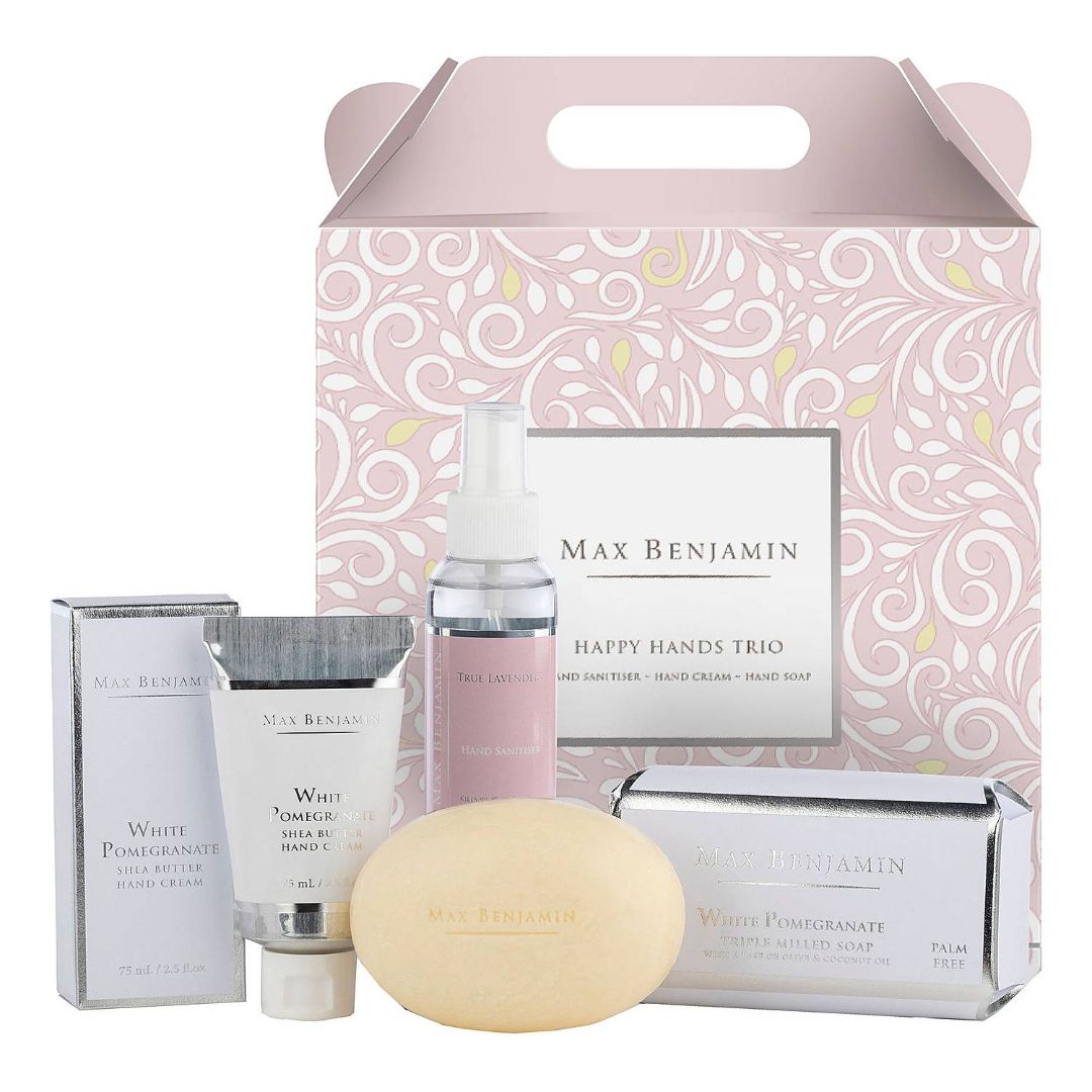 MAX BENJAMIN HAPPY HANDS TRI GIFT SET | WHITE POMEGRANATE
