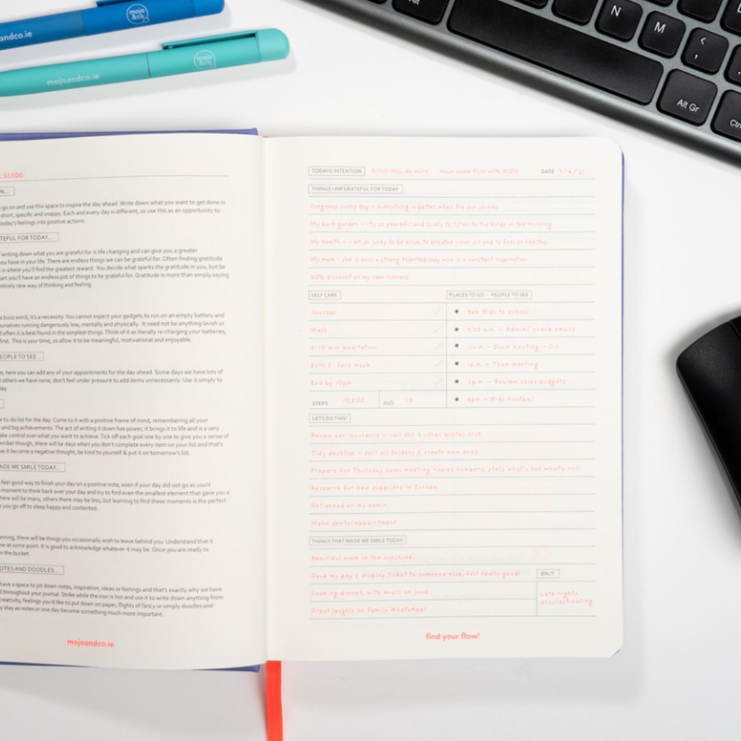 MOJO UNDATED POSITIVITY & WELLNESS JOURNAL | PURPLE PUNCH