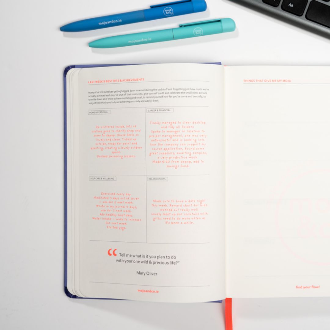 MOJO UNDATED POSITIVITY & WELLNESS JOURNAL | CAFE AU LAIT