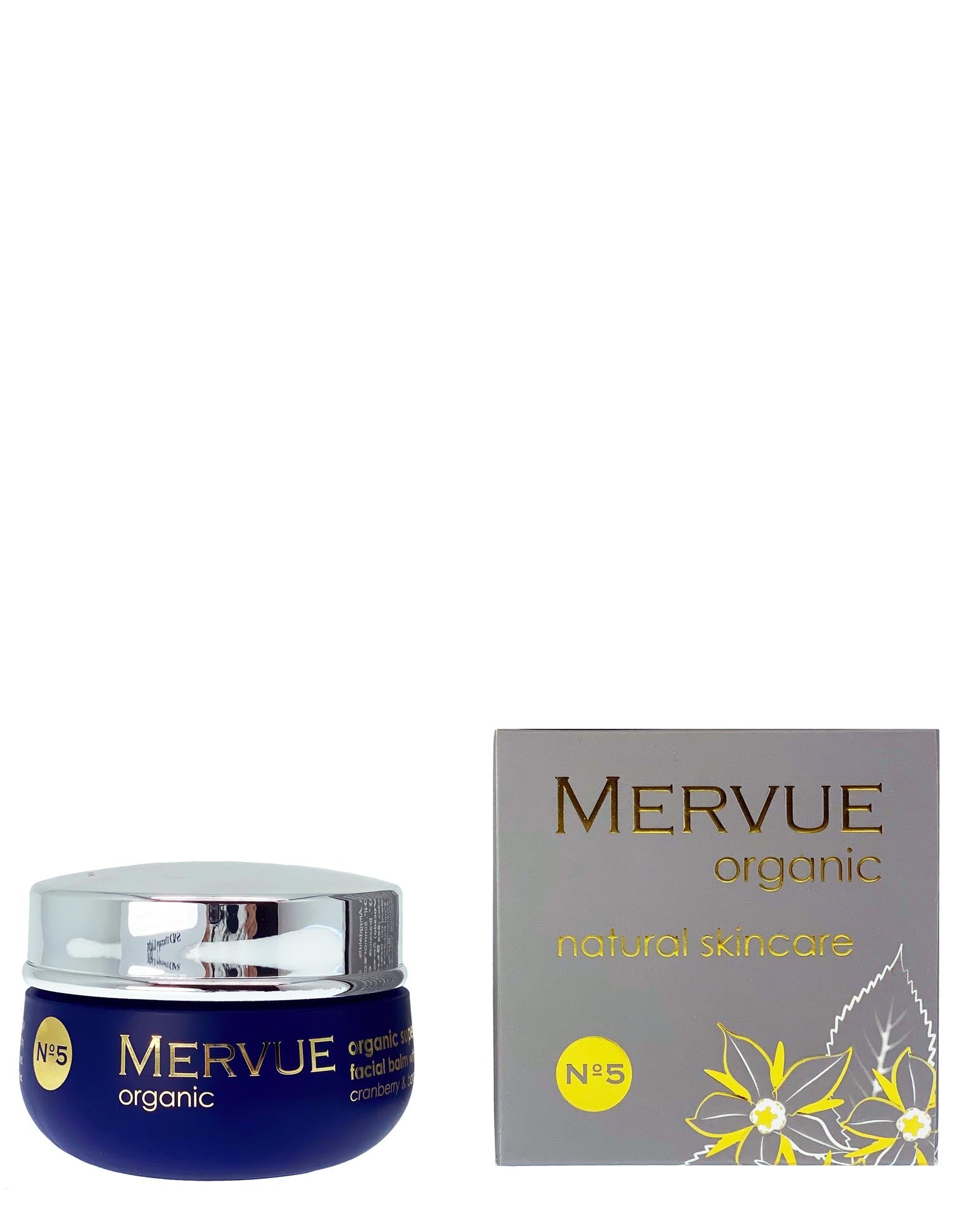 MERVUE ORGANIC SUPERFRUIT FACIAL BALM WITH CRANBERRY & BORAGE