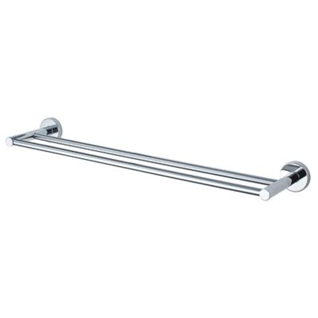 KOSMOS DOUBLE TOWEL RAIL 61CM | CHROME