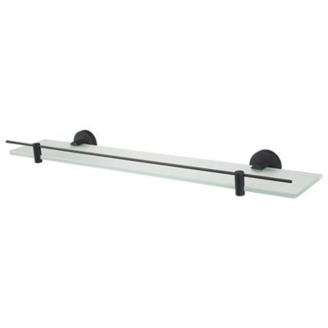 KOSMOS GLASS SHELF 60CM | MATT BLACK