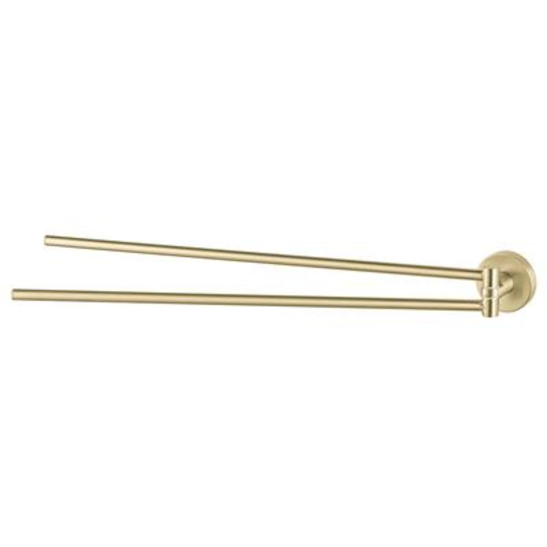 KOSMOS TOWEL RAIL DOUBLE SWING 46CM | GOLD