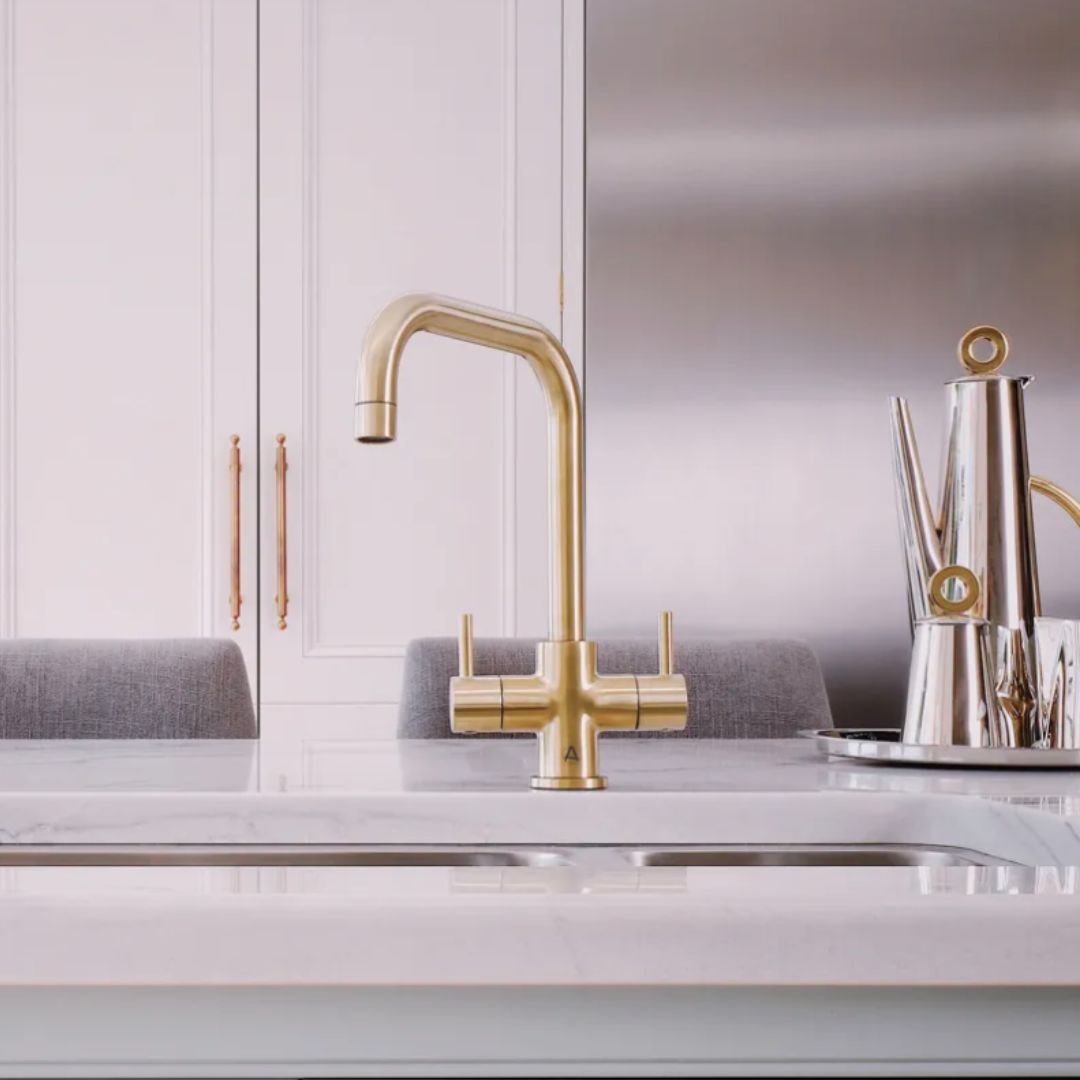 Aqualla Nina Kitchen Mixer | Brushed Gold