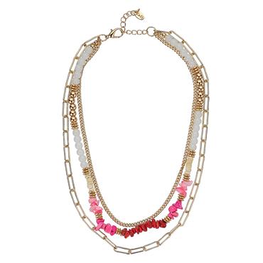 KNIGHT & DAY HADLEY PINK NECKLACE