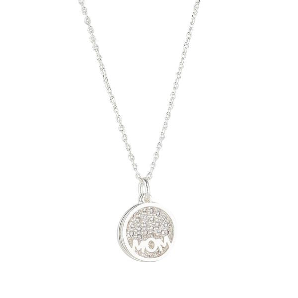 KNIGHT & DAY MOM SILVER NECKLACE