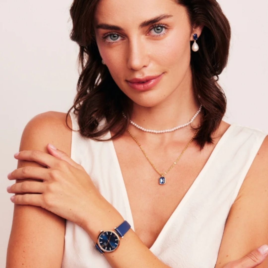 KNIGHT & DAY PEARL & SAPPHIRE EARRINGS