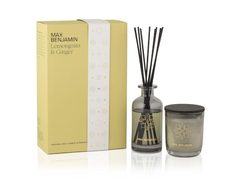 MAX BENJAMIN CANDLE & DIFFUSER GIFT SET | LEMONGRASS AND GINGER