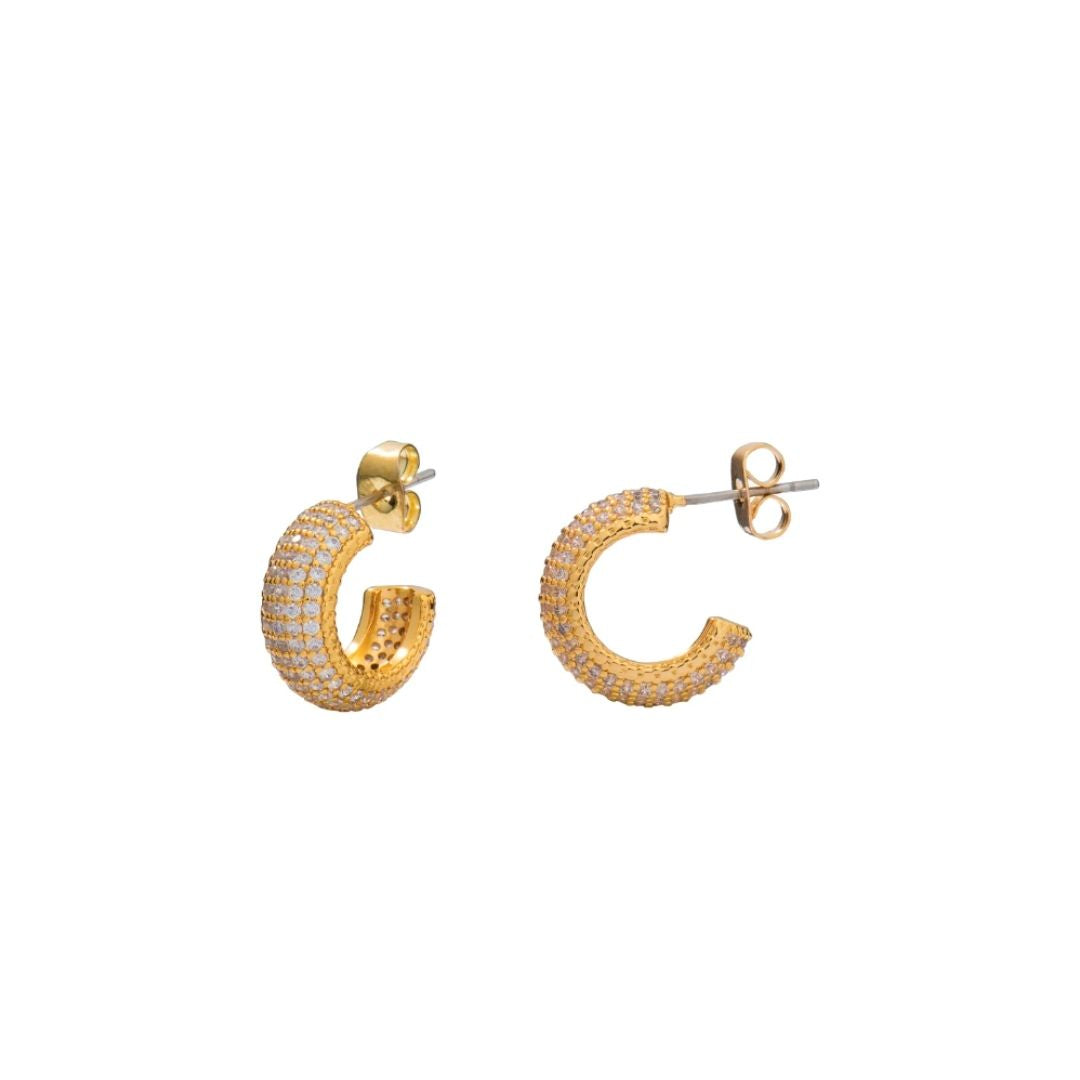 KNIGHT & DAY ADLEY GOLD HOOPS