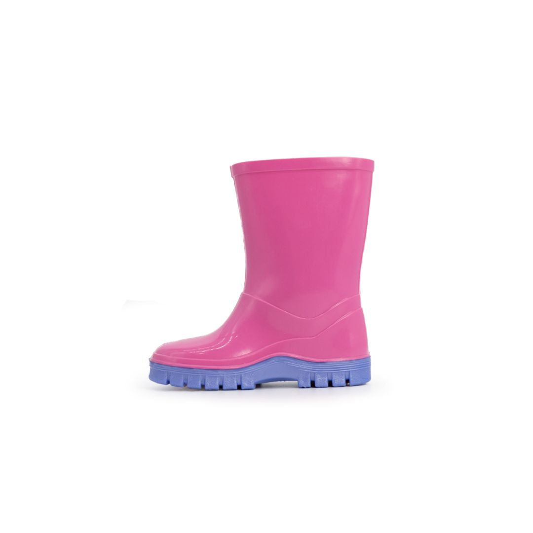 Xpert Swampmaster Junior Tractor Wellingtons Pink/Lilac
