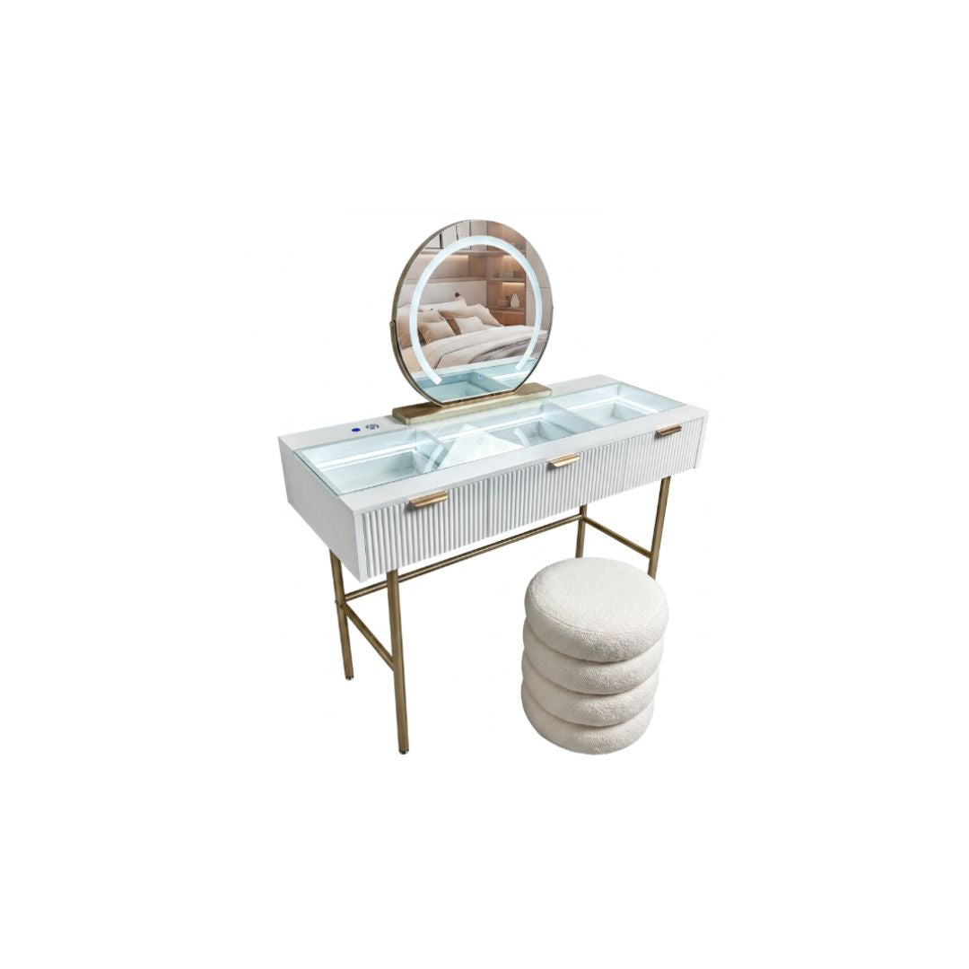 Gia Plus Hollywood Dressing Table & Stool Set