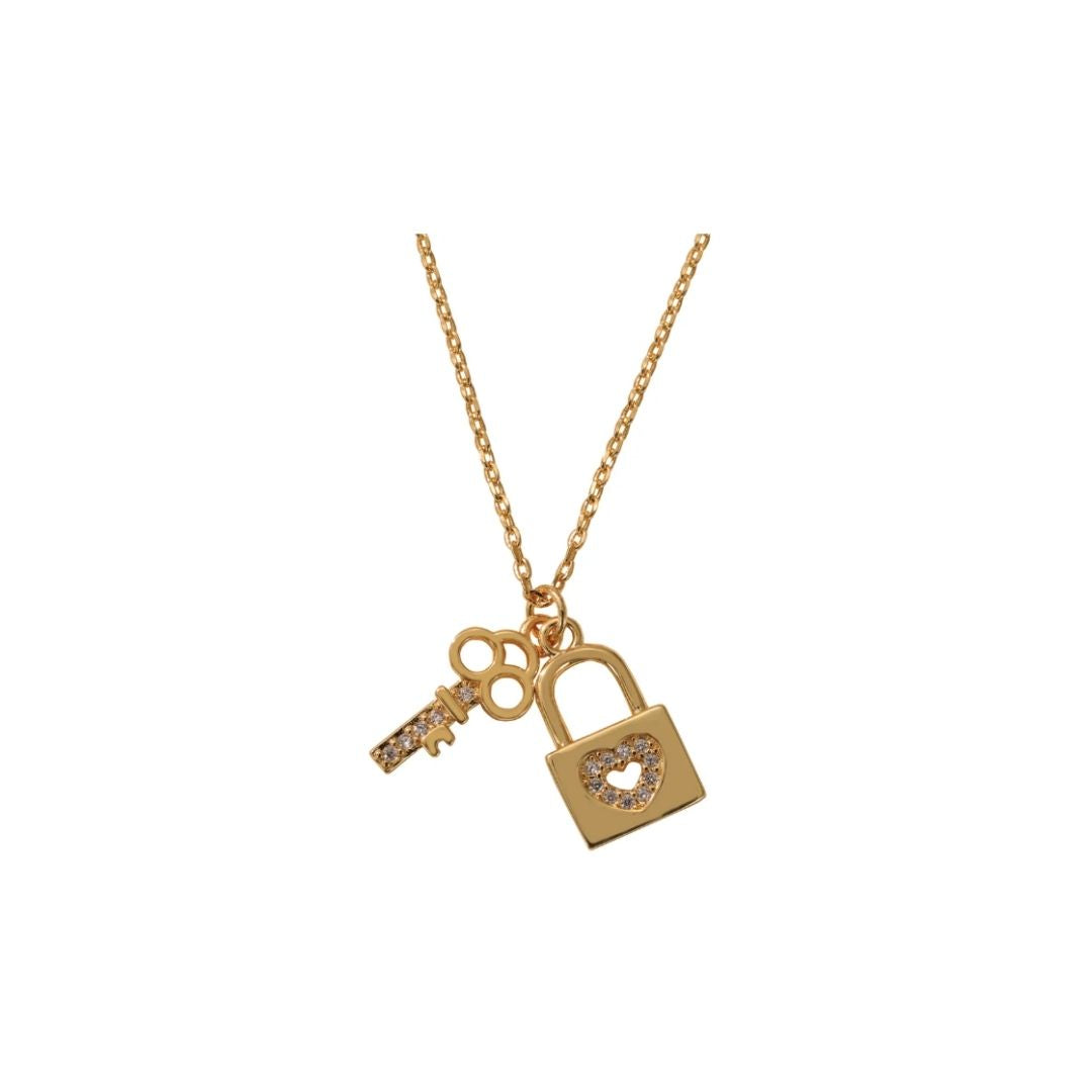 Knight & Day The Pink Box Lock & Key Pendant